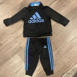 Adidas baby boys tracksuit - jacket and joggers 6 month